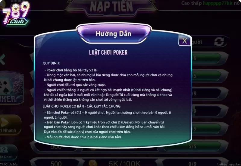 Tầm quan trọng của việc "bắt bài" (buff) trong Poker