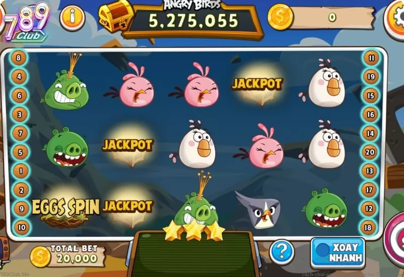 Luật chơi Angry Birds Slots