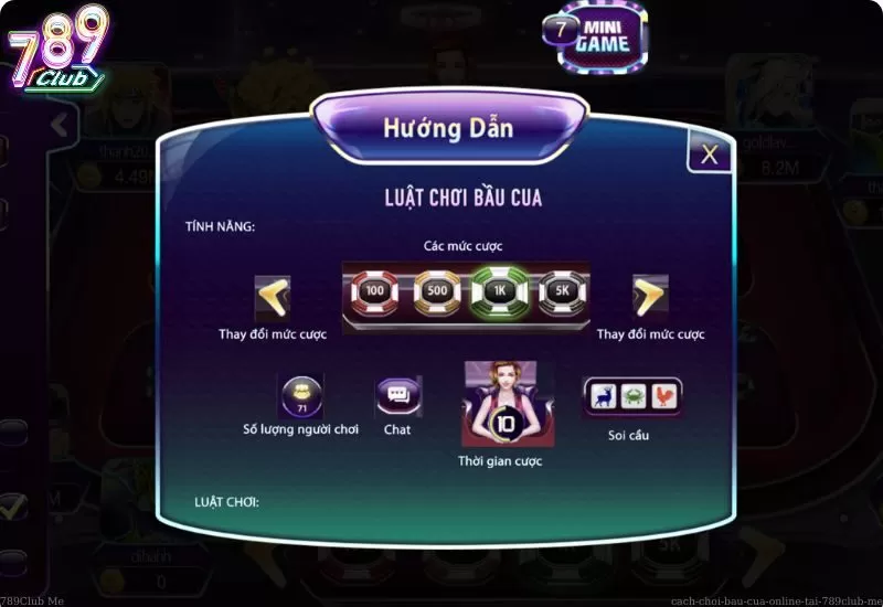 Luật chơi Bầu Cua Online