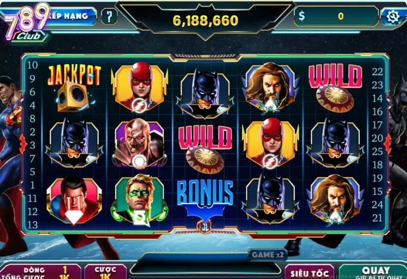 Giới thiệu sơ lược về Nổ Hũ Justice League trên 789Club