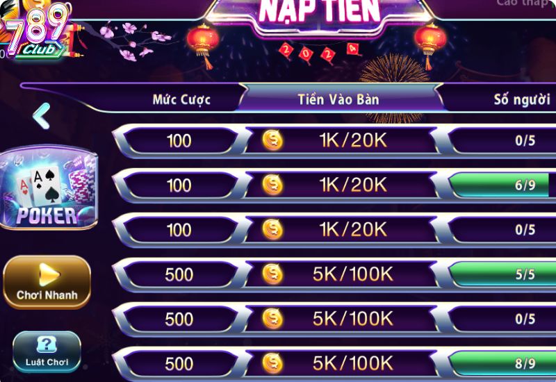 Giới thiệu về Poker online trên 789Club