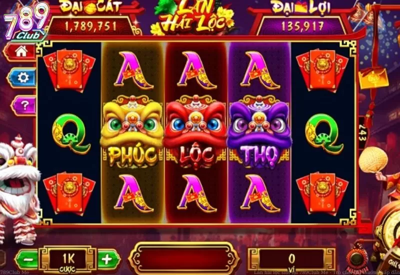 Trải nghiệm Lân Hái Lộc Slot tại 789Club